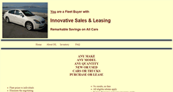 Desktop Screenshot of innovativesalesandleasing.com
